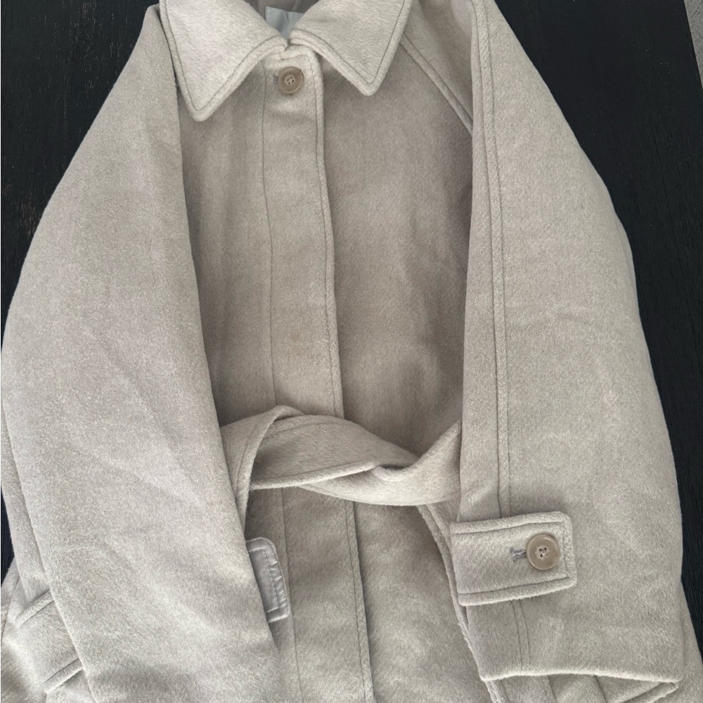 Abercrombie & Fitch Tan/Beige Trench Peacoat Jacket. Great condition. Sz XSP
